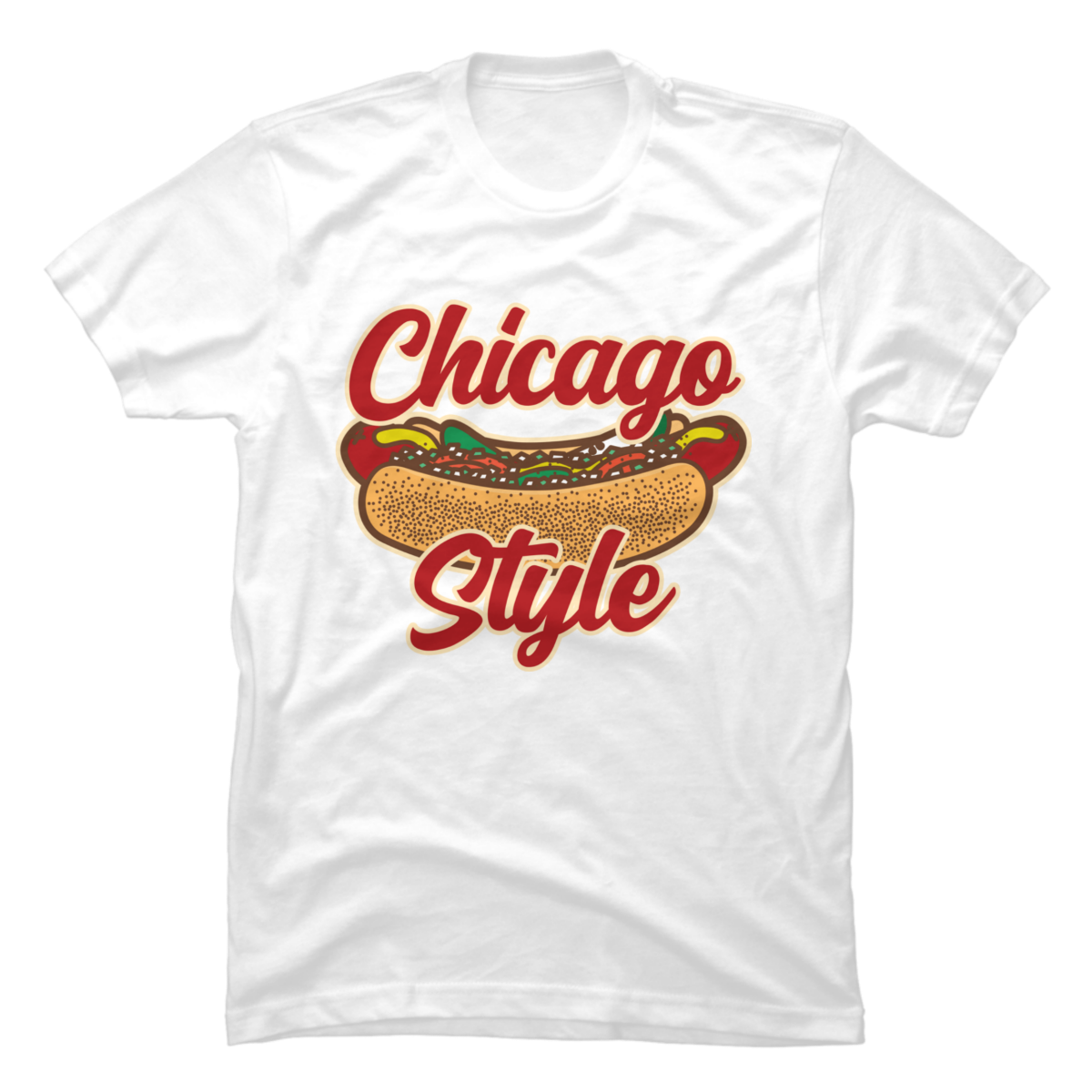 chicago hot dog tshirt